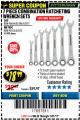 Harbor Freight Coupon 7 PIECE RATCHETING COMBINATION WRENCH SETS Lot No. 96654/61396/62571/95552/61400/62572 Expired: 7/31/17 - $18.99
