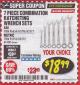 Harbor Freight Coupon 7 PIECE RATCHETING COMBINATION WRENCH SETS Lot No. 96654/61396/62571/95552/61400/62572 Expired: 3/31/18 - $18.99