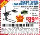 Harbor Freight Coupon PITTSBURGH 300 LB. ATV/LAWN MOWER LIFT Lot No. 61523/60395/62493 Expired: 8/7/15 - $89.99