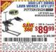 Harbor Freight Coupon PITTSBURGH 300 LB. ATV/LAWN MOWER LIFT Lot No. 61523/60395/62493 Expired: 8/27/15 - $89.99