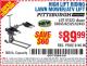 Harbor Freight Coupon PITTSBURGH 300 LB. ATV/LAWN MOWER LIFT Lot No. 61523/60395/62493 Expired: 9/17/15 - $89.99