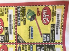 Harbor Freight Coupon 22" electric hedge trimmer Lot No. 62630/63075/62339 Expired: 7/6/19 - $29.99