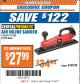 Harbor Freight ITC Coupon AIR INLINE SANDER Lot No. 280/91773/62528 Expired: 9/19/17 - $27.99
