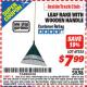 Harbor Freight ITC Coupon LEAF RAKE WITH WOODEN HANDLE Lot No. 67535 Expired: 4/30/16 - $7.99