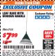 Harbor Freight ITC Coupon LEAF RAKE WITH WOODEN HANDLE Lot No. 67535 Expired: 3/31/18 - $7.99