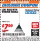 Harbor Freight ITC Coupon ONE STOP GARDENS LEAF RAKE WITH WOOD HANDLE Lot No. 67535 Expired: 3/31/18 - $7.99