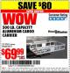 Harbor Freight Coupon 500 LB. CAPACITY ALUMINUM CARGO CARRIER Lot No. 92655/69688/60771 Expired: 4/5/15 - $69.99