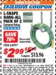 Harbor Freight ITC Coupon 2 PIECE L-SHAPE HANG-ALL Lot No. 38441/68997 Expired: 8/31/17 - $2.99