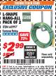 Harbor Freight ITC Coupon 2 PIECE L-SHAPE HANG-ALL Lot No. 38441/68997 Expired: 12/31/17 - $2.99