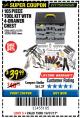 Harbor Freight Coupon 105 PIECE TOOL KIT WITH 4-DRAWER CHEST Lot No. 4030/69323/69380/61591 Expired: 10/31/17 - $39.99