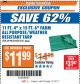 Harbor Freight ITC Coupon 11 FT. 4" x 15 Ft. 6" FARM ALL PURPOSE WEATHER RESISTANT TARP Lot No. 2131/60458/69198 Expired: 12/12/17 - $11.99