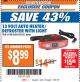 Harbor Freight ITC Coupon 12 VOLT AUTO HEATER/DEFROSTER WITH LIGHT Lot No. 61598/60525/96144 Expired: 1/30/18 - $8.99
