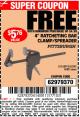 Harbor Freight FREE Coupon 4" RATCHETING BAR CLAMP/SPREADER Lot No. 46805/62242/68974 Expired: 5/22/16 - FWP