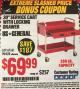 Harbor Freight Coupon 30" SERVICE CART WITH LOCKING DRAWER Lot No. 61161/90428 Expired: 8/31/16 - $69.99