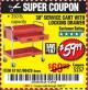 Harbor Freight Coupon 30" SERVICE CART WITH LOCKING DRAWER Lot No. 61161/90428 Expired: 10/6/17 - $59.99