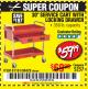 Harbor Freight Coupon 30" SERVICE CART WITH LOCKING DRAWER Lot No. 61161/90428 Expired: 10/27/17 - $59.99