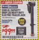 Harbor Freight Coupon 3500 LB DROP LEG HEAVY DUTY ELECTRIC TRAILER JACK Lot No. 69899/60708 Expired: 1/31/18 - $99.99