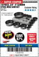 Harbor Freight Coupon 18 PIECE CARBON STEEL HOLE SAW SET Lot No. 69073, 68115 Expired: 11/30/17 - $9.99