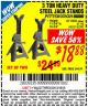 Harbor Freight Coupon 3 TON HEAVY DUTY STEEL JACK STANDS Lot No. 61196/62392/38846/69597 Expired: 3/15/15 - $18.88