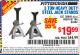Harbor Freight Coupon 3 TON HEAVY DUTY STEEL JACK STANDS Lot No. 61196/62392/38846/69597 Expired: 1/25/16 - $19.99