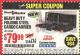 Harbor Freight Coupon HEAVY DUTY FOLDING STEEL CARGO CARRIER Lot No. 62660/56120 Expired: 11/30/16 - $79.99