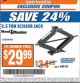 Harbor Freight ITC Coupon 2.5 TON SCISSOR JACK Lot No. 96406 Expired: 11/22/16 - $29.99