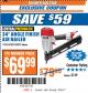 Harbor Freight ITC Coupon 34' ANGLE FINISH AIR NAILER Lot No. 61887/68020 Expired: 9/26/17 - $69.99