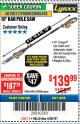 Harbor Freight Coupon LYNXX 40V LITHIUM CORDLESS POLE SAW Lot No. 64476/63286/64718 Expired: 4/29/18 - $139.99