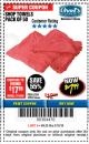 Harbor Freight Coupon MECHANICS CHOICE SHOP TOWELS PACK OF 50 Lot No. 63365/63360 Expired: 3/18/18 - $7.99