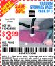 Harbor Freight Coupon STOREHOUSE REUSABLE VACUUM STORAGE BAGS, 3- PACK Lot No. 61242 Expired: 4/18/15 - $3.99