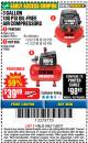 Harbor Freight Coupon 3 GALLON, 100 PSI OILLESS AIR COMPRESSORS Lot No. 69269/97080/60637/61615/95275 Expired: 11/22/17 - $39.99