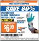 Harbor Freight ITC Coupon SPLIT LEATHER DOUBLE PALM WORK GLOVES - 5 PAIR Lot No. 66292/62197/62798 Expired: 4/4/17 - $6.99