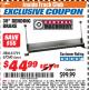 Harbor Freight ITC Coupon CENTRAL MACHINERY 30 IN. MOUNTABLE BENDING BRAKE Lot No. 67240/61791 Expired: 8/31/17 - $44.99