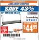 Harbor Freight ITC Coupon CENTRAL MACHINERY 30 IN. MOUNTABLE BENDING BRAKE Lot No. 67240/61791 Expired: 4/17/18 - $44.99