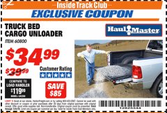 Harbor Freight ITC Coupon TRUCK BED CARGO UNLOADER Lot No. 60800 Expired: 7/31/18 - $34.99