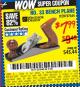 Harbor Freight Coupon NO. 33 BENCH PLANE Lot No. 97544 Expired: 4/13/17 - $7.99