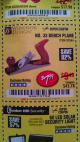 Harbor Freight Coupon NO. 33 BENCH PLANE Lot No. 97544 Expired: 11/4/17 - $7.99