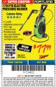 Harbor Freight ITC Coupon 1750 PSI ELECTRIC PRESSURE WASHER Lot No. 63254/63255 Expired: 3/8/18 - $77.99