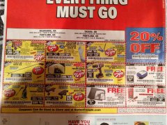 Harbor Freight Coupon 1750 PSI ELECTRIC PRESSURE WASHER Lot No. 63254/63255 Expired: 5/18/19 - $79.99