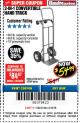 Harbor Freight Coupon 2-IN-1 CONVERTIBLE HAND TRUCK Lot No. 62550/62551/62369 Expired: 3/18/18 - $54.99