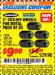 Harbor Freight ITC Coupon 3" CUT-OFF WHEELS FOR METAL PACK OF 25 Lot No. 93178/61150/61355 Expired: 7/31/17 - $9.99