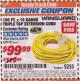 Harbor Freight ITC Coupon 100FT X 10 GAUGE TRIPLE TAP EXTENSION CORD Lot No. 93674/62919/62918 Expired: 5/31/17 - $99.99