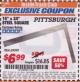 Harbor Freight ITC Coupon 16" X 24" STEEL SQUARE Lot No. 69099 Expired: 5/31/17 - $6.99