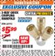 Harbor Freight ITC Coupon 3-WAY QUICK COUPLING MANIFOLD Lot No. 68195 Expired: 10/31/17 - $5.99
