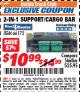 Harbor Freight ITC Coupon HAUL-MASTER 2-IN-1 SUPPORT/CARGO BAR Lot No. 66172 Expired: 10/31/17 - $10.99