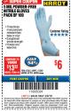 Harbor Freight ITC Coupon 5 MIL NITRILE GLOVES 100/PK Lot No. 61363/68497/68498 Expired: 3/8/18 - $6