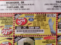 Harbor Freight Coupon 5 MIL NITRILE GLOVES 100/PK Lot No. 61363/ 68497/ 68498 Expired: 5/18/19 - $5.99