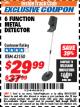Harbor Freight ITC Coupon 6 FUNCTION METAL DETECTOR Lot No. 43150 Expired: 4/30/18 - $29.99