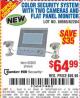 Harbor Freight Coupon COLOR SECURITY SYSTEM WITH TWO CAMERAS AND FLAT PANEL MONITOR Lot No. 60565/62284 Expired: 7/8/15 - $64.99