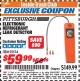 Harbor Freight ITC Coupon ELECTRIC REFRIGERANT LEAK DETECTOR Lot No. 92514 Expired: 7/31/17 - $59.99